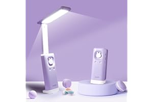 VAVOFO Battery Operated Lamp Rechargeable Lamp Foldable & Portable Light,15 Light dimming Modes Cordless Lamp,Cute Desk lamp,6000mAh Battery Lights,LED Battery Lights,Modern Office Desk lamp