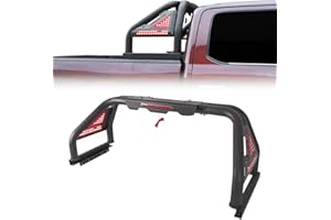 EMEKIN Roll Bar for Mid Size Pickup Truck, Adjustable Sport Chase Rack Roll Bar Compatible with Toyota Tacoma, Tundra,GMC Canyon, Ford Ranger, Chevrolet Colorado,Sequoia,Titan,Universal Fit for Pickup Trucks