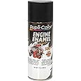 Dupli-Color DE1635 Engine Enamel Spray Paint with Ceramic - Semi-Gloss Black - 12 oz Aerosol Can