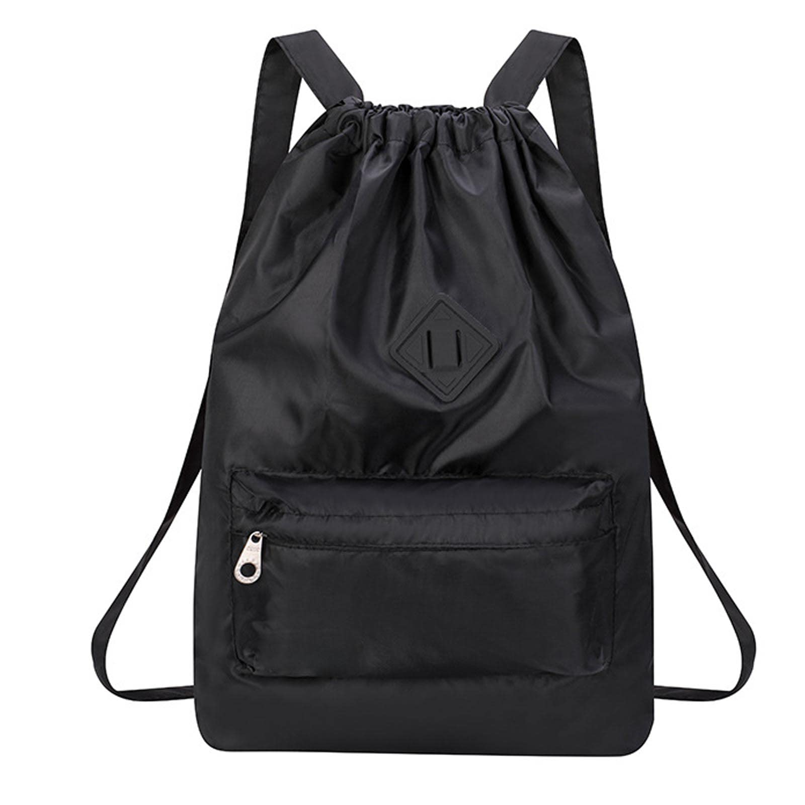 AWAVM Drawstring Waterproof Bag,Drawstring Backpack Sports Gym Bag with Shoes Compartment, Water-Resistant String Backpack Cinch for Women Men