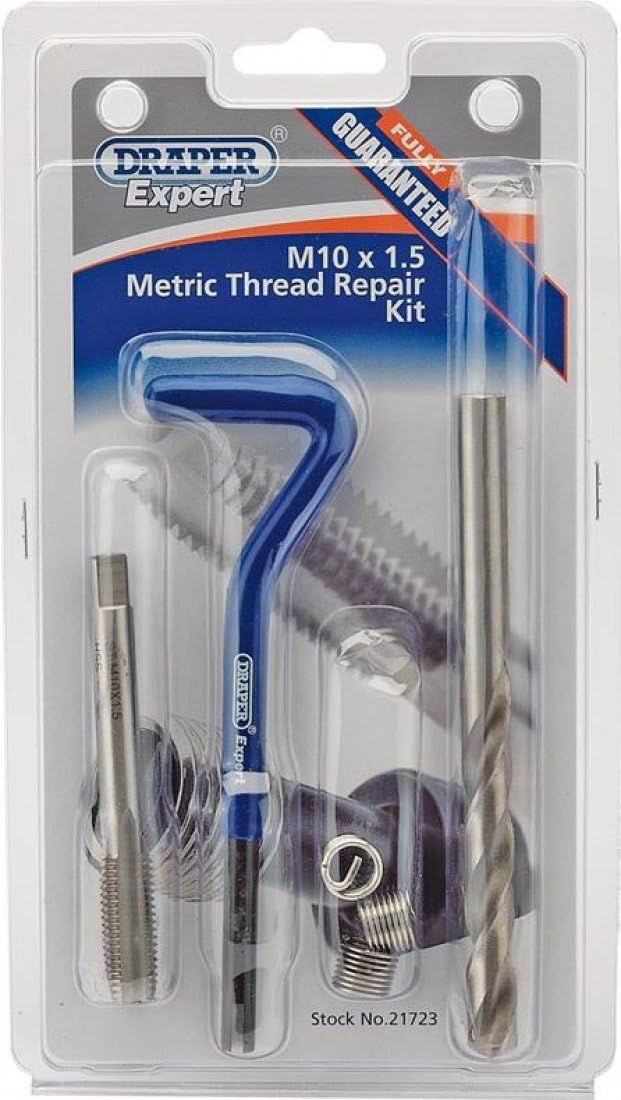 Draper DHCK-A Expert Metric Thread Repair Kit, Blue, M10 x 1.5