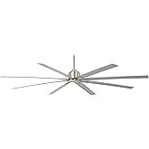 Minka Aire Xtreme H2O 84 in. Indoor/Outdoor Brushed Nickel Wet Ceiling Fan with Remote Control