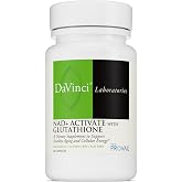 DAVINCI Labs NAD+ Activate with Glutathione, 60 Capsules | Provail Tech is 2.5x More Absorbable than Other Forms of Glutathione, Supports Cellular Energy, Brain Health &amp; Healthy Aging*