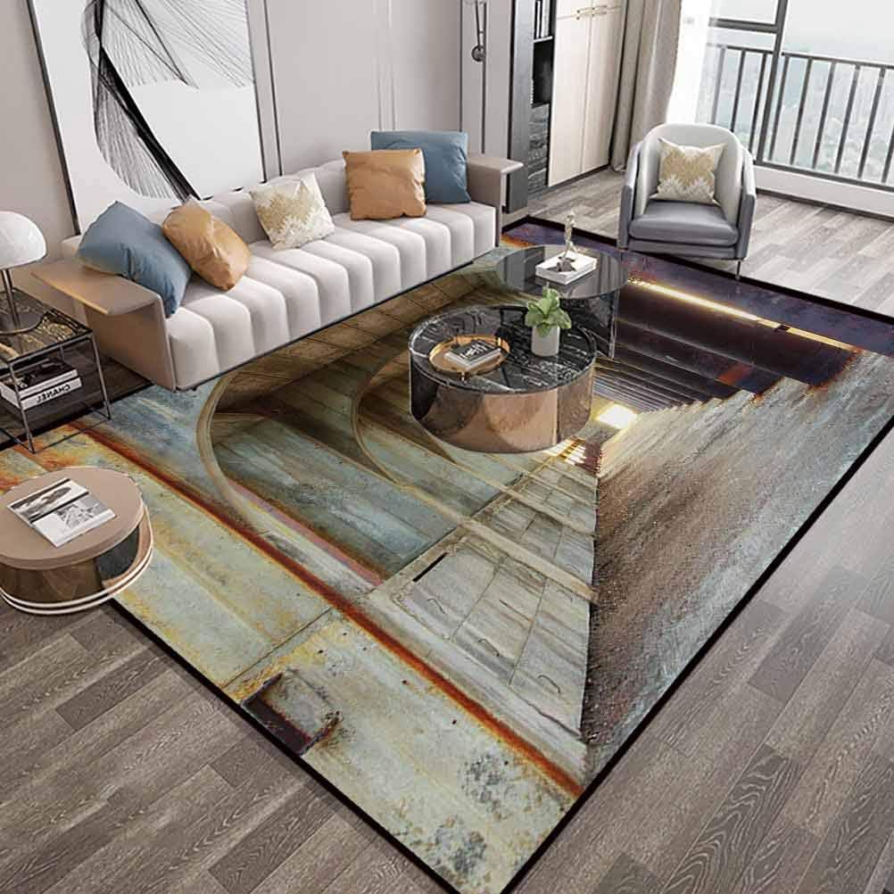 Amazon Com Urban Area Carpet For Bedroom 4x6 Feet Corridor Of Concrete Pillars Structure Urban Industrial Rustic Style Design Luxury Large Floor Carpet With Lock Edge Non Slip Base Brown And Purple Kitchen Dining