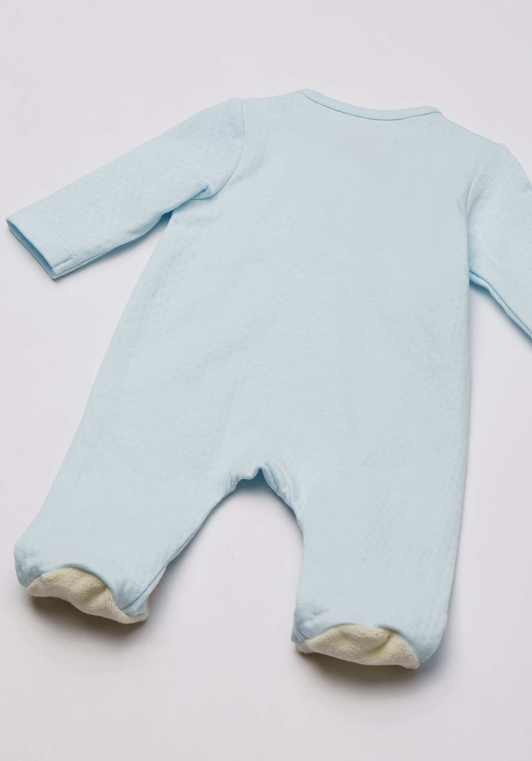Little Me Clothes for Baby Boys' 100% Cotton Scratch-Free Tag Footie Sleeper, Preemie to 9 Months