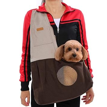 Leegoal Pet Tragetuch für Welpen Kleine Hunde und Katze, verstellbar & reversibel & bequem & leicht zu Reinigen Pet Tragetuch