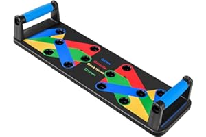 NOAOVO Push Up Board 9 in 1 Home Workout Equipment Multi-Functional Pushup Bar System Fitness Floor Chest Muscle Exercise Professional Equipment Burn Fat Strength Training Arm