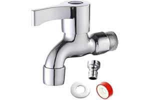 Washer Faucet Single Handle, Rustproof Copper Long Spout, Bathroom Shower and Washbasin Tap, Mop Pool Garden Water Outlet, Ho