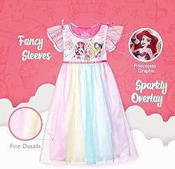 Disney Girls' Fantasy Gown Nightgown,21DP,4T