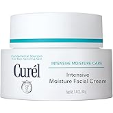 Curel Japanese Skin Care Intensive Face Moisturizer Cream, Hydrating Face Lotion for Dry to Very Dry Sensitive Skin, Anti-Aging, Fragrance-Free, Anti-Wrinkle Japanese Skin Care, 1.4 Oz