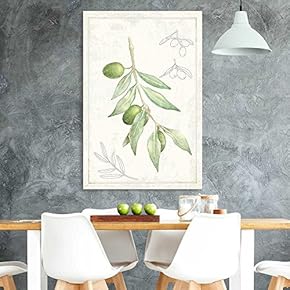 Canvas Wall Art - Hand Drawn Green Lime Fruit Tree Series Artwork - Giclee Print Gallery Wrap Modern Home Art Ready to Hang - 12x18 inches
