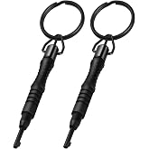 JOTOVO Round Swivel Key, Universal Cuff Key with Detachable Keyring - 2 Pack
