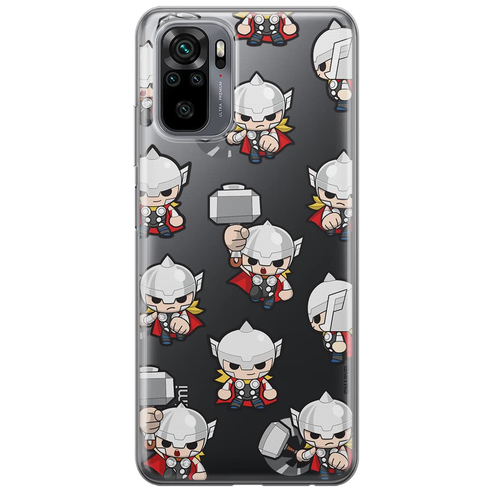 ERT GROUP mobile phone case for Xiaomi REDMI NOTE 10/ 10S original and officially Licensed Marvel pattern Thor 007 optimally adapted to the shape of the mobile phone, partially transparent