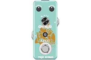 AFOT Analog Chorus Pedal, Analog Chorus Effect Classic Warm Chorus for Electric Guitar True Bypass