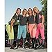 TuffRider Ladies Neon Ventilated Mock Zip Short Sleeve Polo Shirt