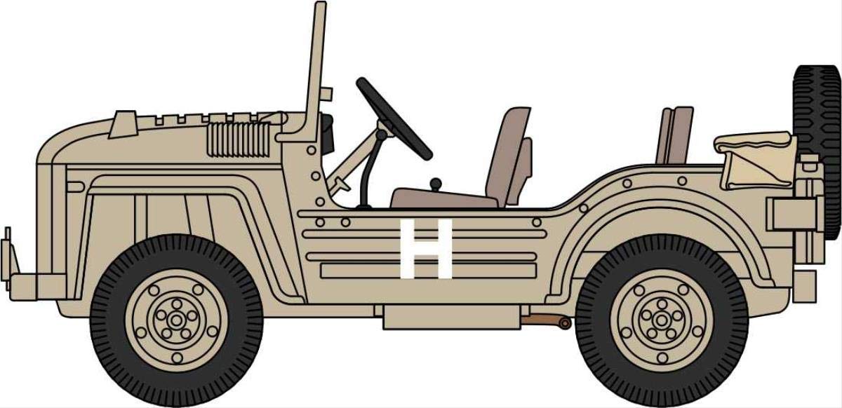 Oxford Diecast 1:76 Austin Champ 9th Parachute Reg 16th Airborne Brg Suez 1956 Collectable model 76AC002