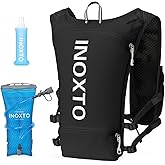 INOXTO Running Hydration Vest Backpack,Lightweight Insulated Pack with 1.5L Water Bladder Bag Daypack for Hiking Trail Running Cycling Race Marathon for Women Men