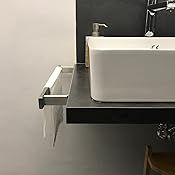 Portasciugamani Da Bagno Autoadesivo - Acciaio Inossidabile 40 Cm, Carico 8 Kg