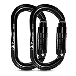 CAMNAL Auto Locking Climbing Carabiner Clips, Heavy