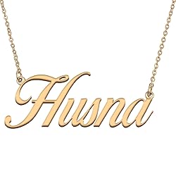 HUAN XUN Customized Custom Simple Any Name Necklace