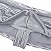 iEFiEL Mens Cap Cover Bulge Pouch Low Rise Mini Bikini Briefs Lingerie Underwear Silver XXL