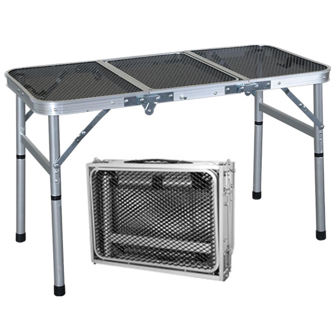 Photo 1 of Portable Folding Outdoor Camping Table – 2FT Lightweight Small Foldable Design of 19.7 inch Max Height for Picnic, BBQ, Travel & Outdoor – Compact, Collapsible & Durable Camp Tables with Adjustable