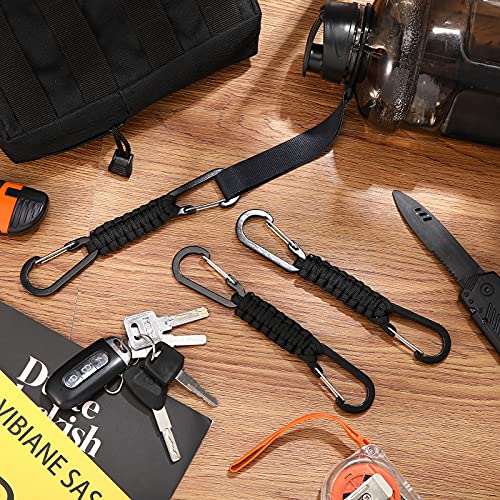 Paracord Keychain Braided Paracord Lanyard Clips for Keys Paracord Keychain Clip Water Bottle