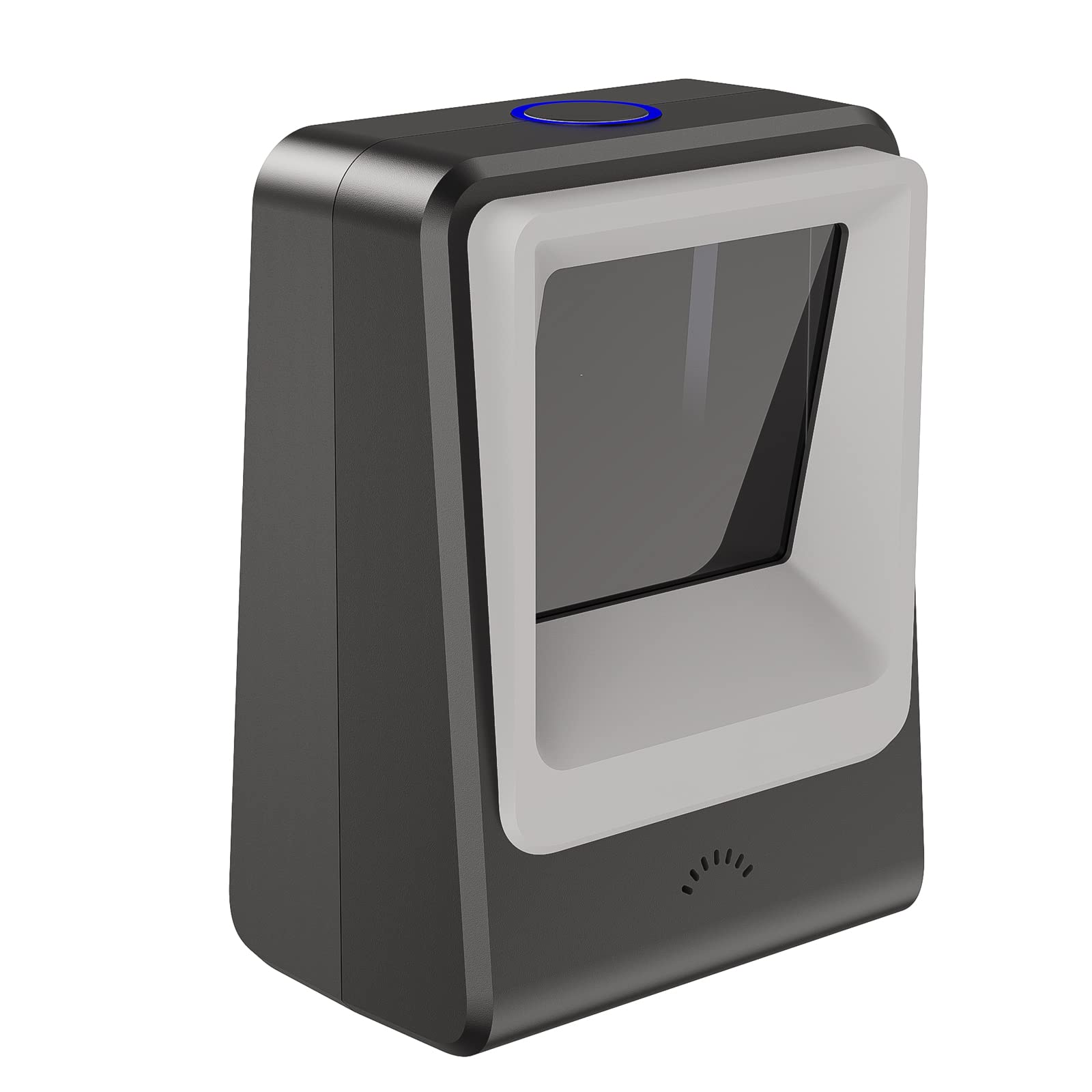 TEEMI 1D 2D Handsfree Barcode Scanner, Large Scanning Window QR Omnidirectional Desktop USB Automatic Bar Code Imager Capture Screen barcodes, TMSL-60 Black