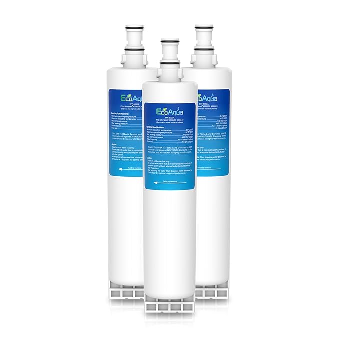 EcoAqua EFF6002A Water Refrigerator Filter Compatible with Whirlpool