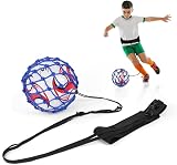 Ainiv Soccer Ball Net Kicker Trainer with Adjustment Belt for Size 3-5 Balls