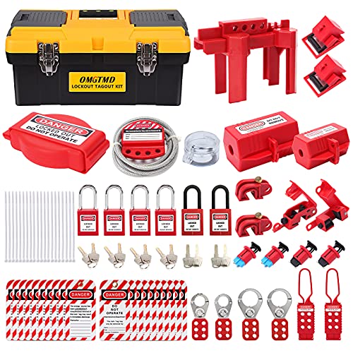 OMGTMD Lockout Tagout Kit Circuit Breaker Lockout Device,Ball Valve ...