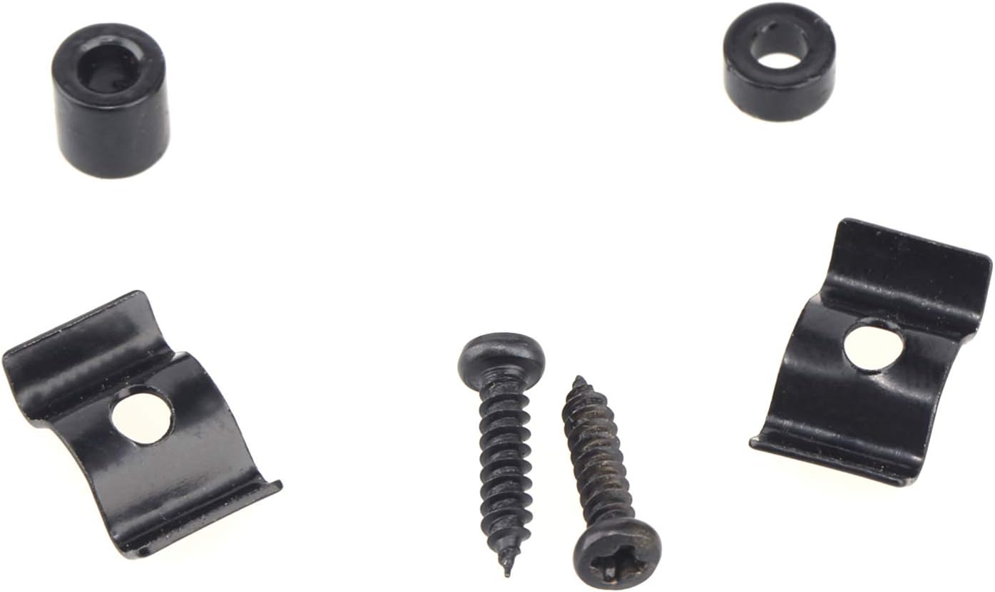 Musiclily Vintage Guitar String Trees String Guides Retainers for Strat Tele Style Electric Guitar Black(Set of 2)