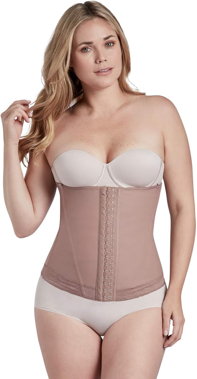 Curveez Women S Magic Waist Trimmer Corset Hourglass Shaper Girdle Sculpting Open Bust Powernet With Trimshape At Amazon Women S Clothing Store