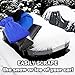 Zento Deals Waterproof Ice Scraper Vehicle Mitt - 2-Pack Blue Car Windshield Ice Snow Remover Glove
