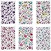 Peachy Keen Crafts 6 Sheets Self Adhesive Jewels - Rhinestone Sticker Gems - Multi Color Gemstone Embellishments