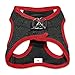 Best Pet Supplies Voyager Step-In Air Dog Harness - All Weather Mesh, Reflective, No Pull Harness for Small, Medium Dogs, Cats - Secure with Hook & Loop Fastener, Buckle, Double D-Rings - Red Trim, S