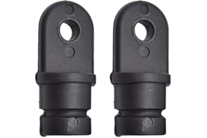 MARINE CITY Black Nylon Bimini Top Eye End Cap, Round Inside Eye End, Lightweight, Outer Diameter, Ideal for Marine, Boats, Yachts, Ships, and Hardware Accessories