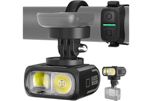 Magicshine HORI1300S Bike Headlight, Compatible with Garmin/Wahoo Mount, 1300 Lumens High & Low Beam Front Light, USB-C Rechargeable, IPX6 Waterproof for Night Riding and Urban Cycling