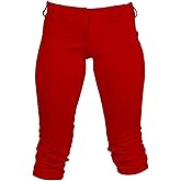 3N2 Women's Softball Pants NuFit Knickers - ¾ Inch Belt Loops (Red, Large)