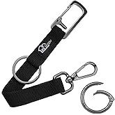 WK IEASON Durable Metal Key Keeper, Belt Loop Key Ring Key Chains Men Spring O Ring Rotatable Hook Clip for Car/Home Keys