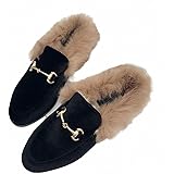 women's fur mules