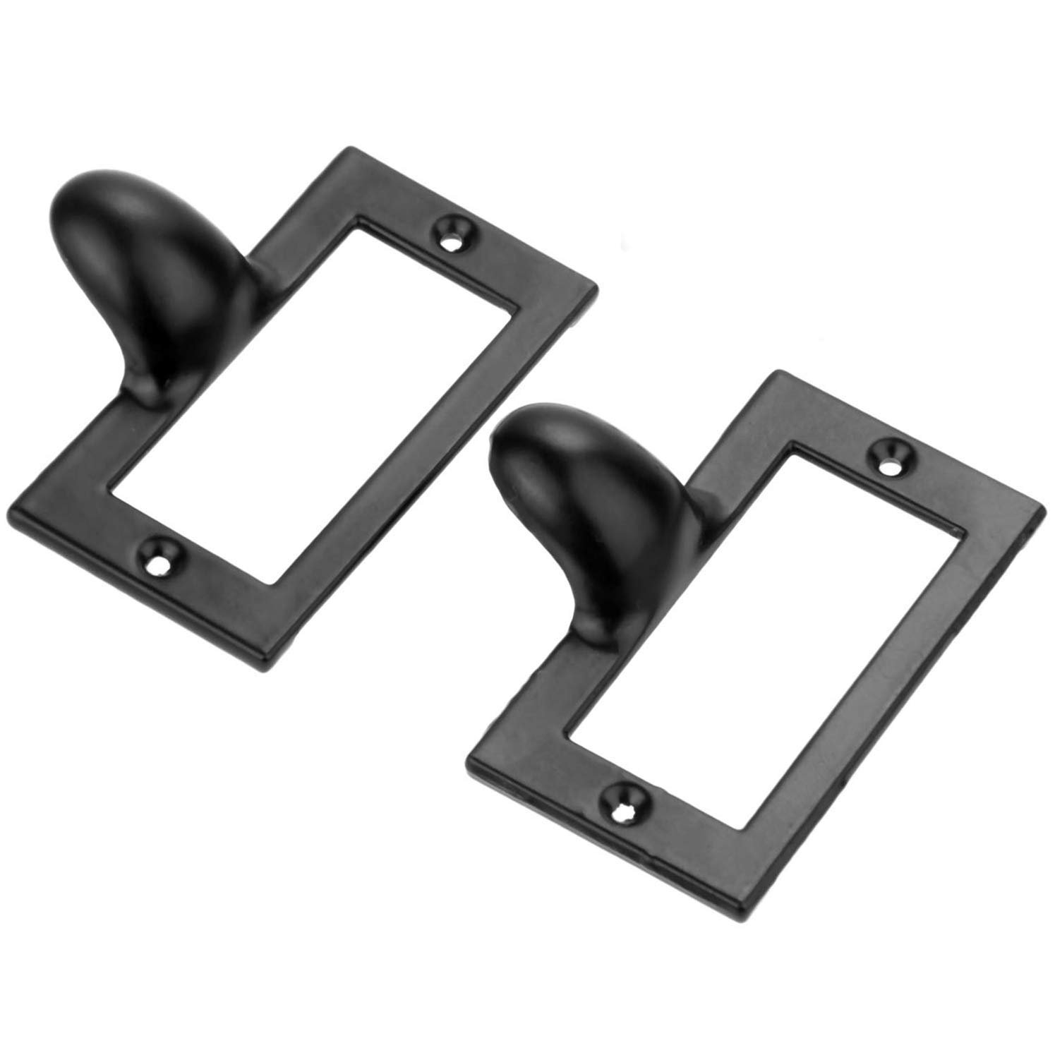 10 Sets Antique Tag Labels Frames File Name Card Holders Vintage Bronze Pulls Knobs Handles for Office File Case Library Drawer Medicine Cabinet Apothecary Furniture (Size: 2-1/4"1-3/4")