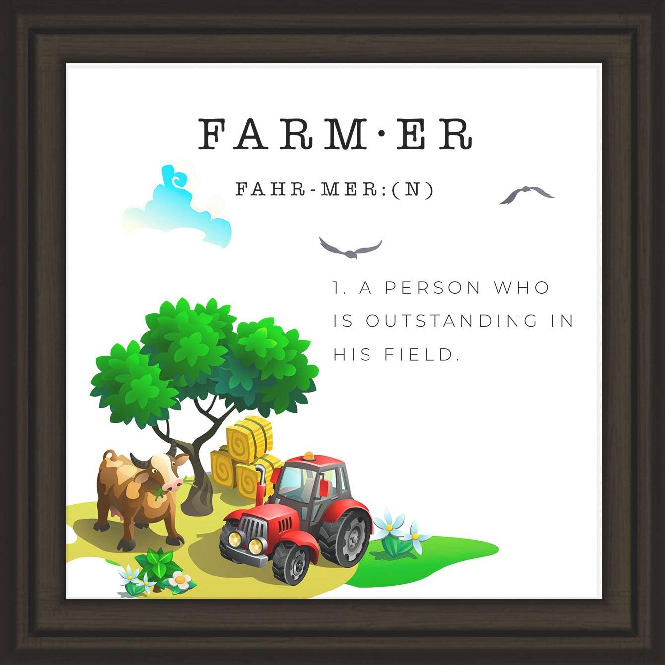 Farmers Decor | Farmhouse Kitchen Decorations | Bathroom Farm Signs | Funny Farmer Gifts | Farming Home Wall Plaque | Country Themed Kitchen Decor
