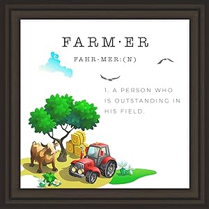 Farmers Decor | Farmhouse Kitchen Decorations | Bathroom Farm Signs | Funny Farmer Gifts | Farming Home Wall Plaque | Country Themed Kitchen Decor