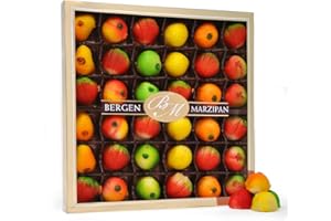 Marzipan Bergen 36 Piece Assorted Fruit Box Tray