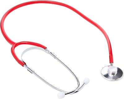 Timesco Ruby Single Head Stethoscope TD1-13-105, Red, Latex Free