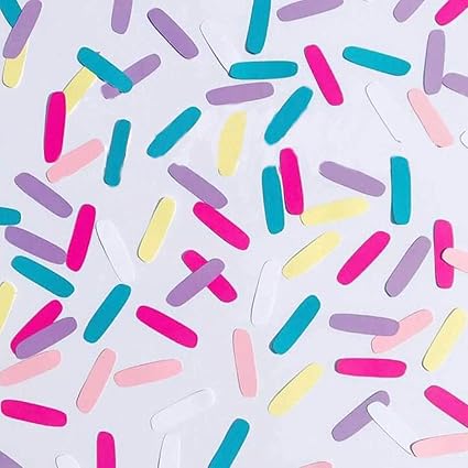 Amazon Com Sprinkle Confetti Dount Baby Shower Party Ice Cream Birthday Supplies Decorations Sprinkled With Love Table Cake Decor Photo Booth Props 300 Pcs Toys Games