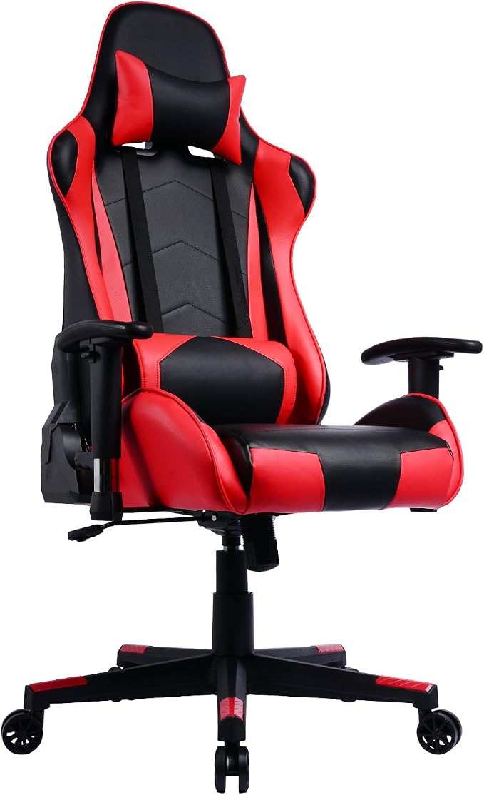 Fauteuil Gamer A Dossier Inclinable Chaise De Bureau Gaming Siege Sport Racing
