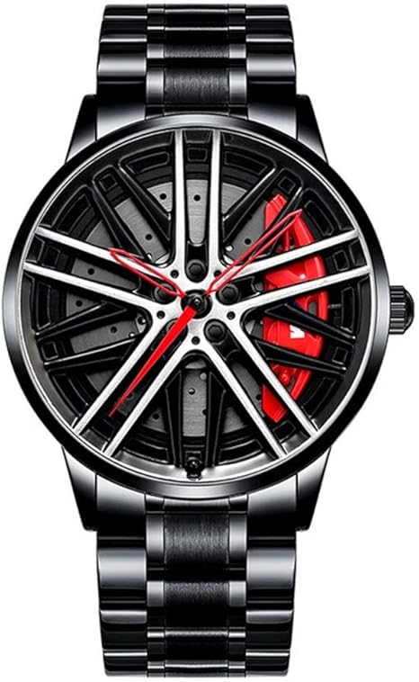 Amazon Co Jp メンズ時計スポーツ カー腕時計防水スポーツ リムハブホイール腕時計カークォーツメンズ腕時計 ホーム キッチン