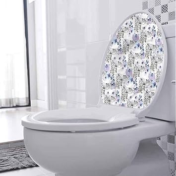 Toilet Decor Safari Leopards With Flowers House Decoration Wallpaper For Bathroom Decor 15 X 18 Inch Amazon Com